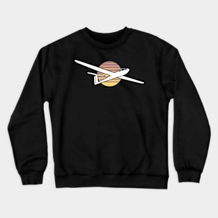 Glider Pilot Sailplane Biplane aerial floating soaring Crewneck Sweatshirt